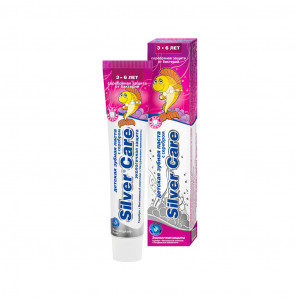 Детская зубная паста для девочек СЕРЕБРЯНАЯ ЗАЩИТА (3-6 лет) 50 мл (PresiDENT)